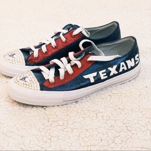 Bling Houston Texans Custom Converse